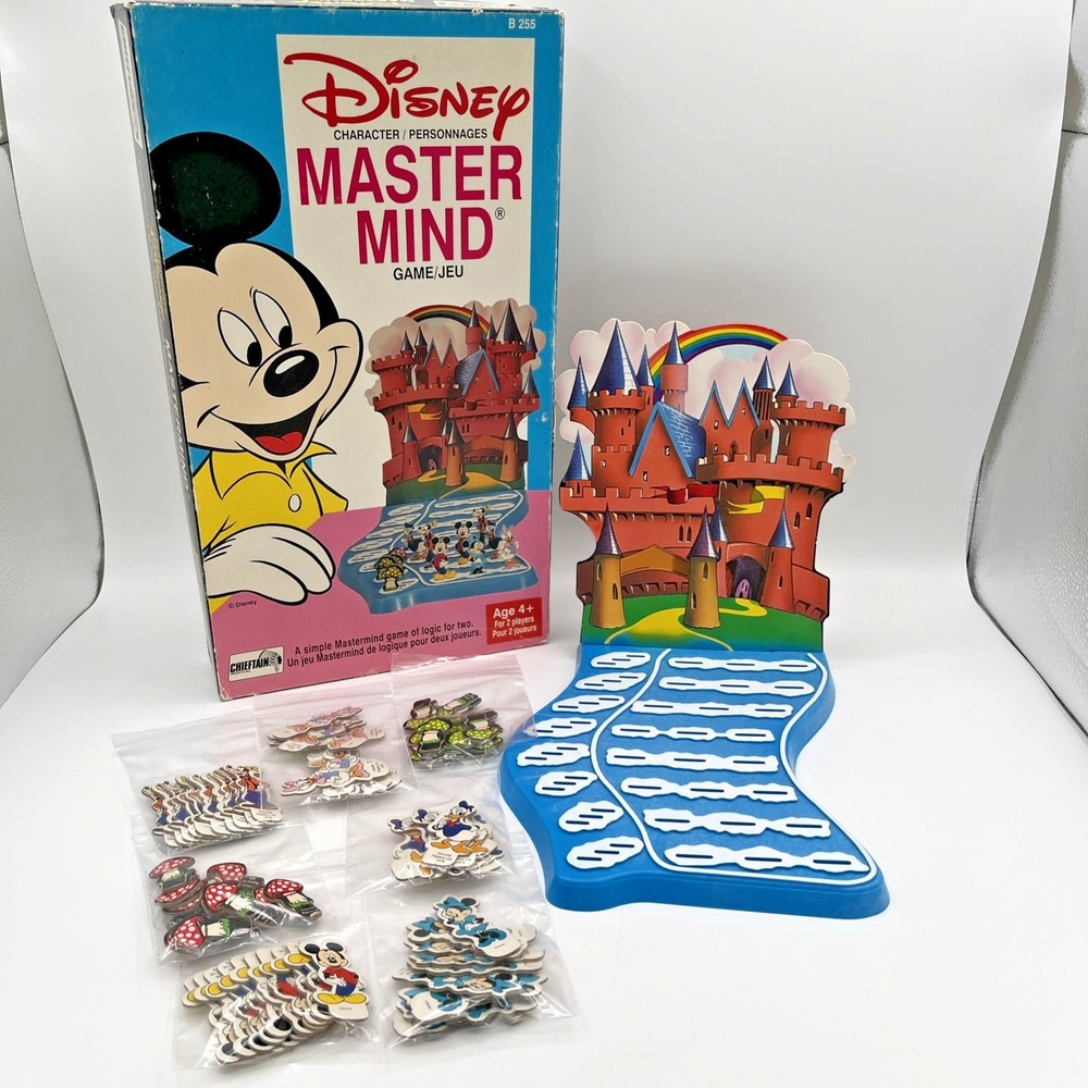 1978 Walt Disney Mastermind Board Game B255 Invicta Games Mickey Minnie‎ Mouse